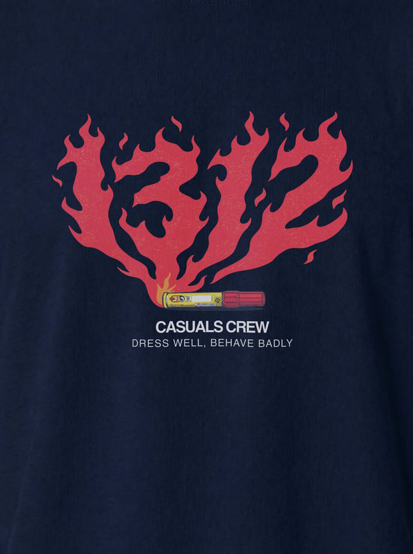 1312 Flare T-Shirt Navy