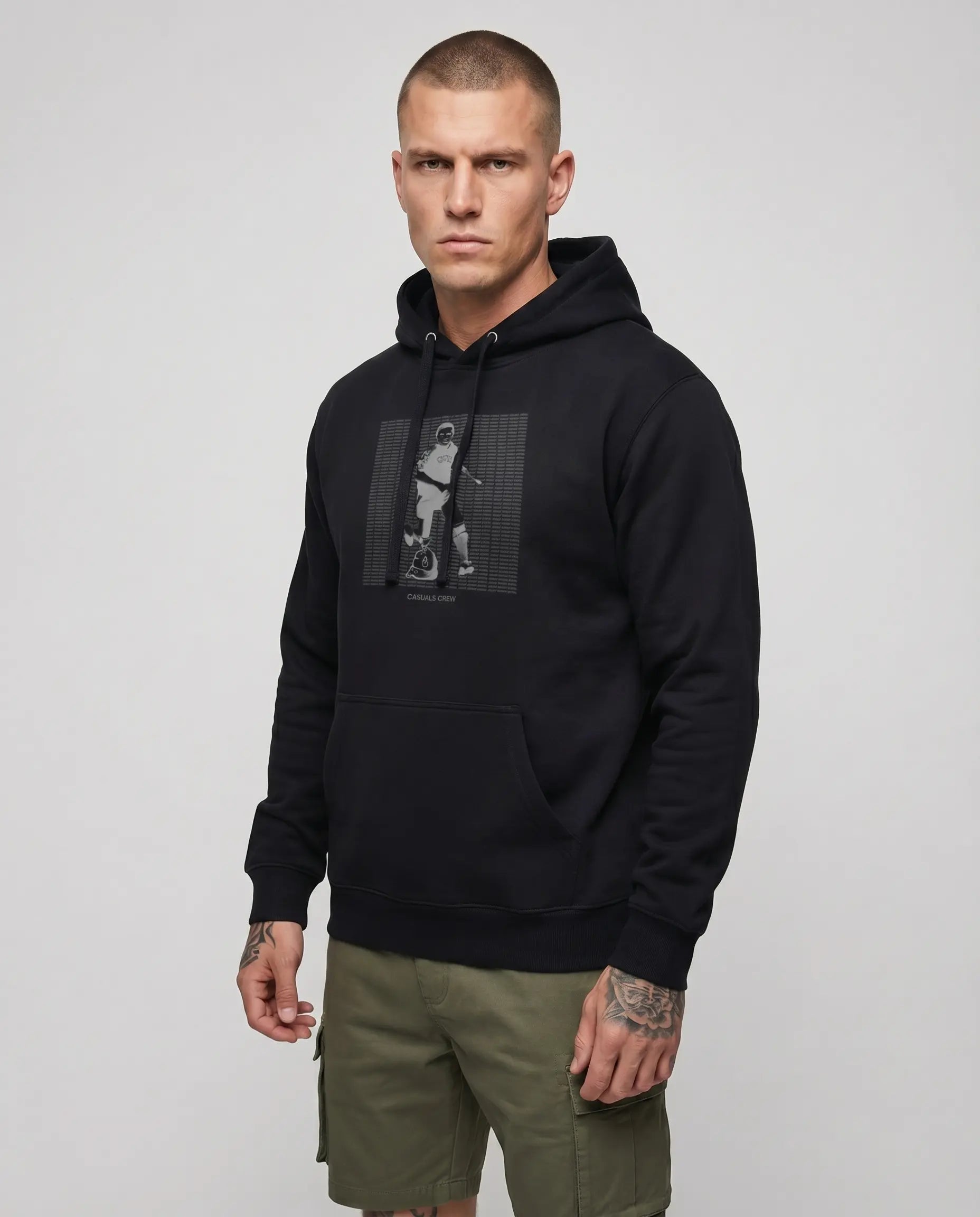 AGAINST MODERN FOOTBALL HOODIE BLACK