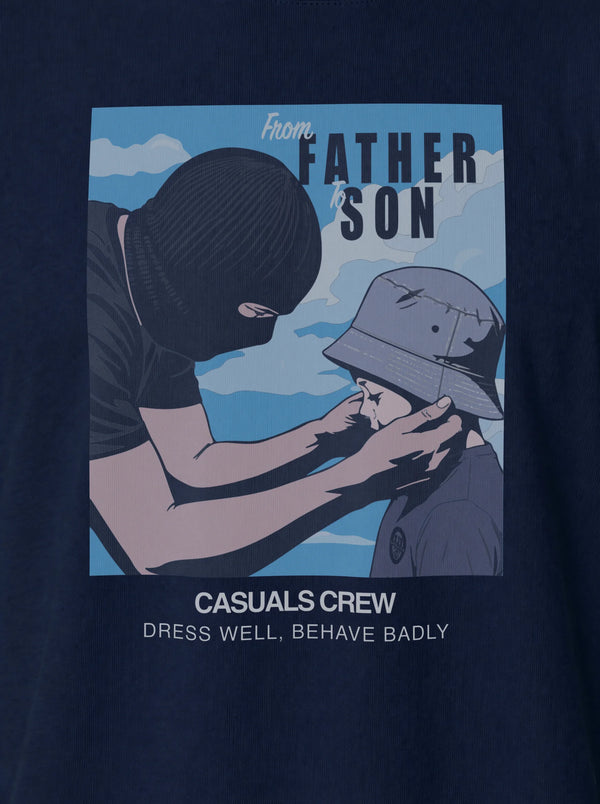 Father To Son T-Shirt Navy