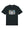 Black t-shirt with a graphic design on a ultras vs acab white background