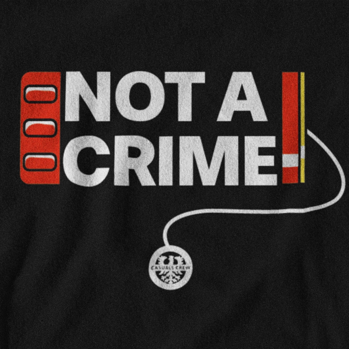 NOT A CRIME T-SHIRT BLACK