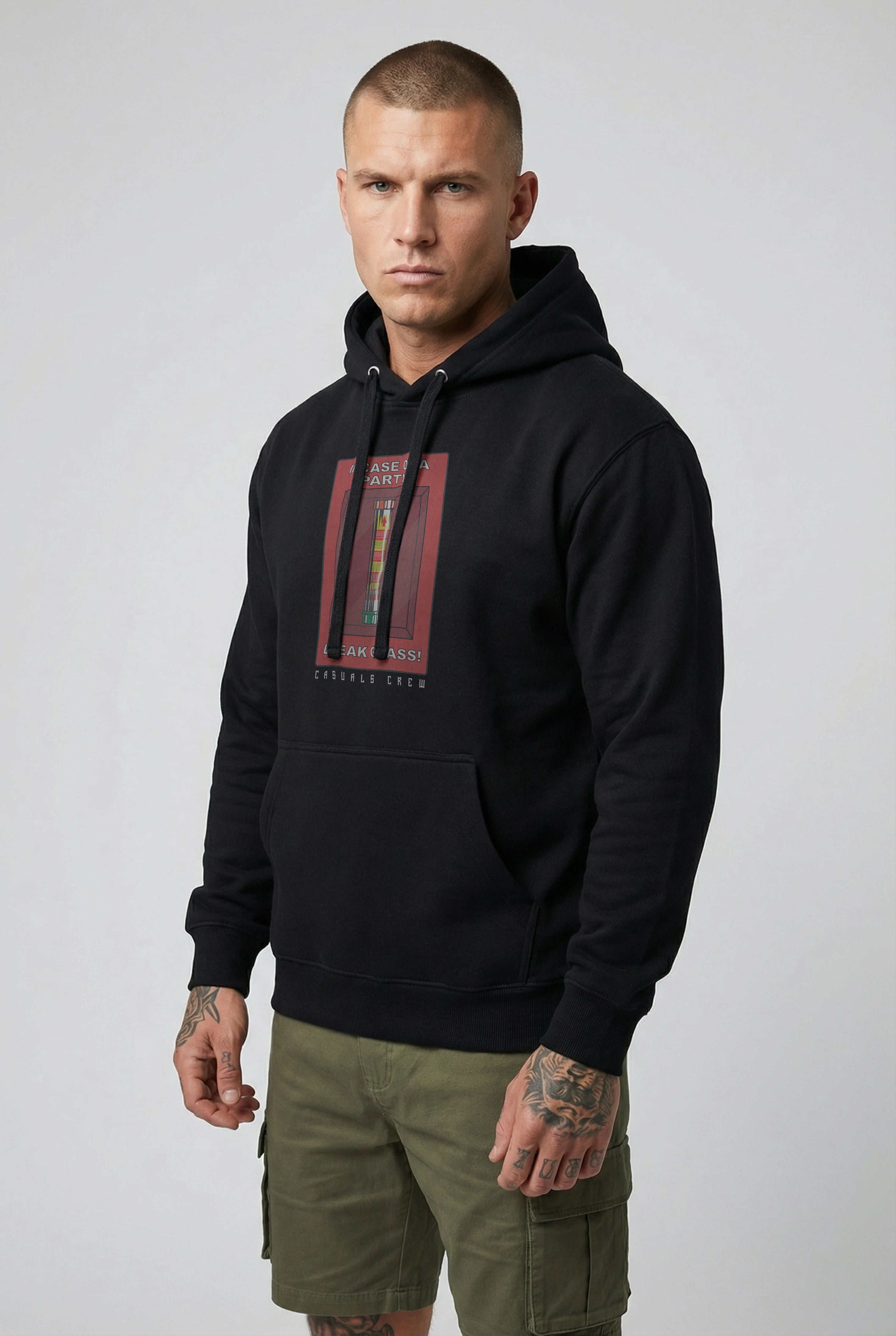 IN CASE OF A PARTY HOODIE BLACK