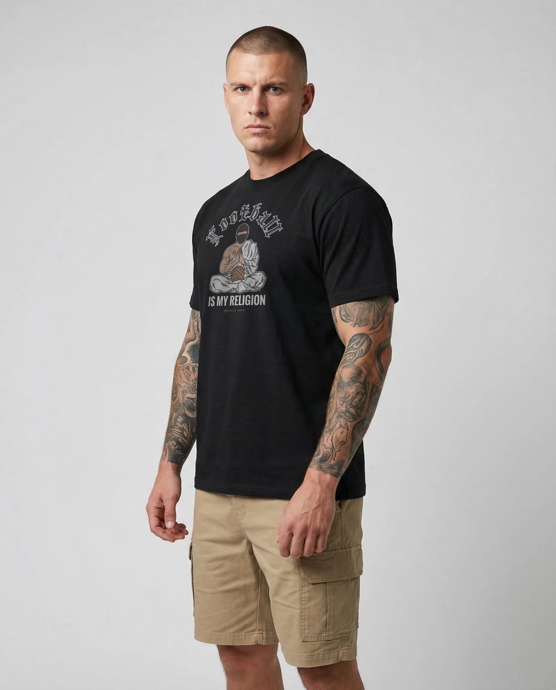 Football Is My Religion T-Shirt Black