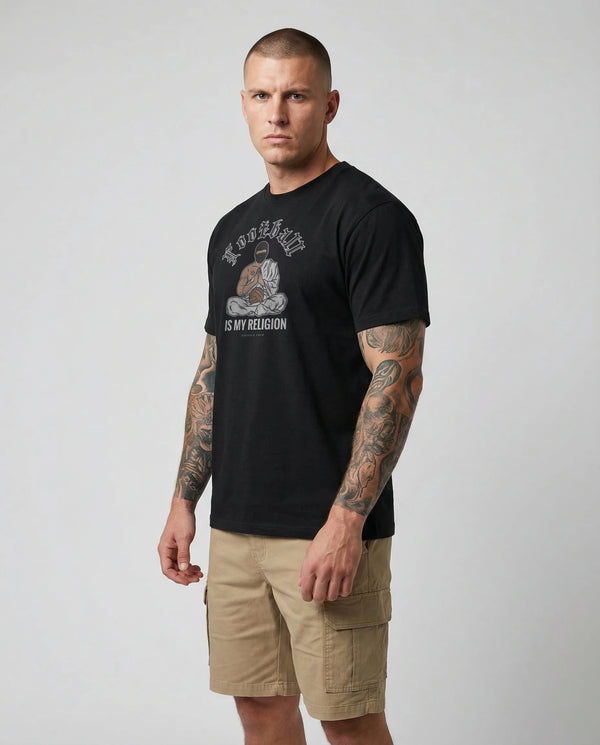 Football Is My Religion T-Shirt Black