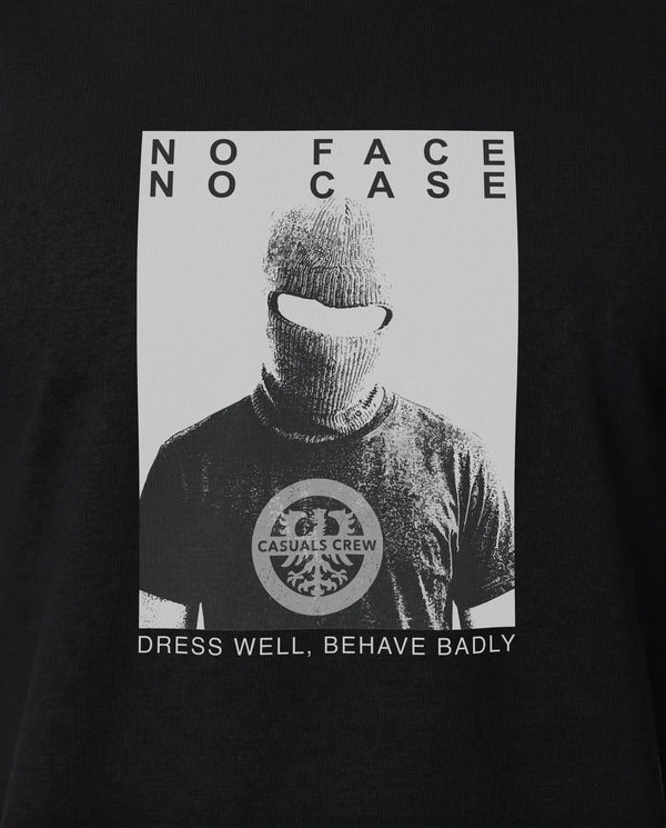 No Face No Case T-Shirt Black