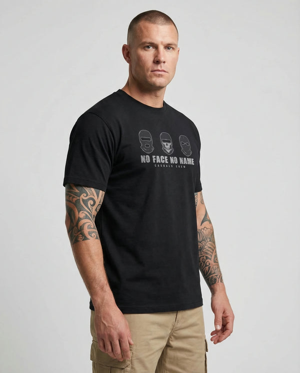 No Face No Name T-Shirt Black