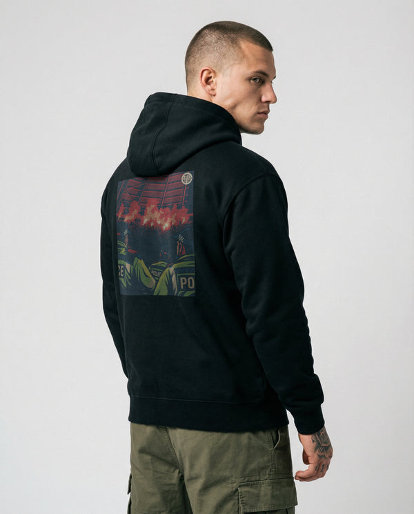 Our Zone Our Rules Hoodie Black