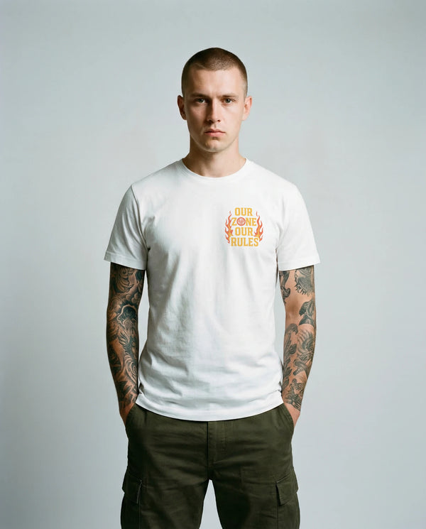 Our Zone Our Rules T-Shirt White
