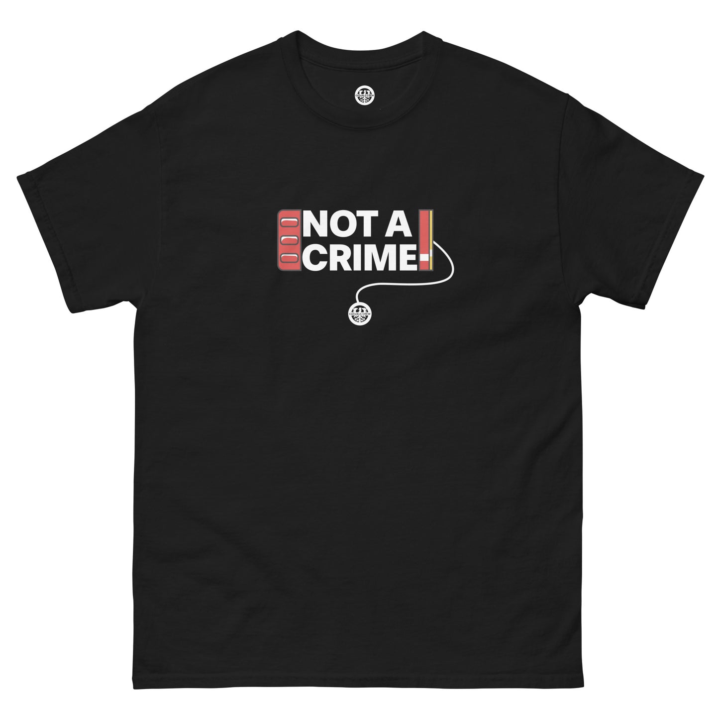 NOT A CRIME T-SHIRT BLACK