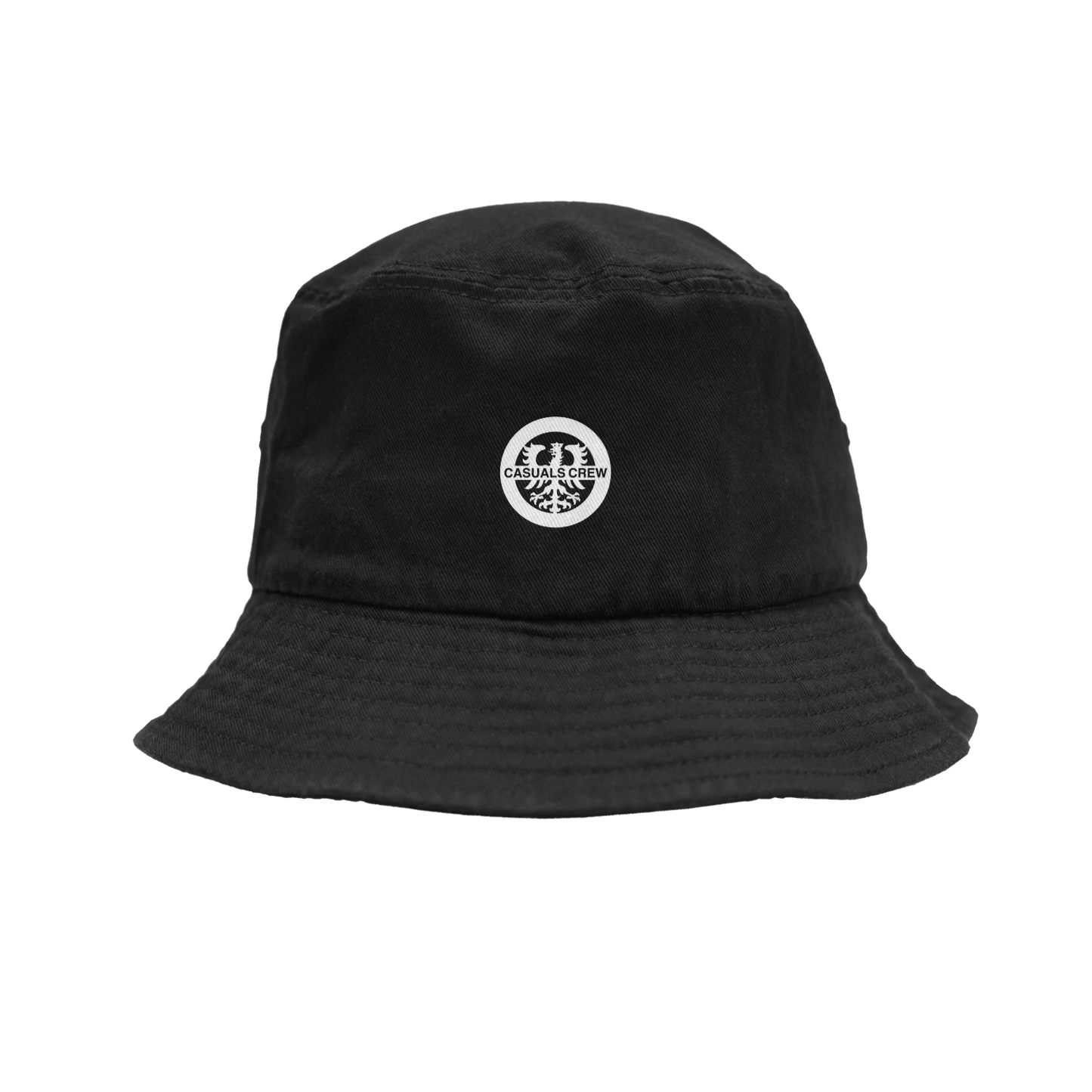 Embroidery Casuals Crew Bucket Hat Black - Casuals Crew