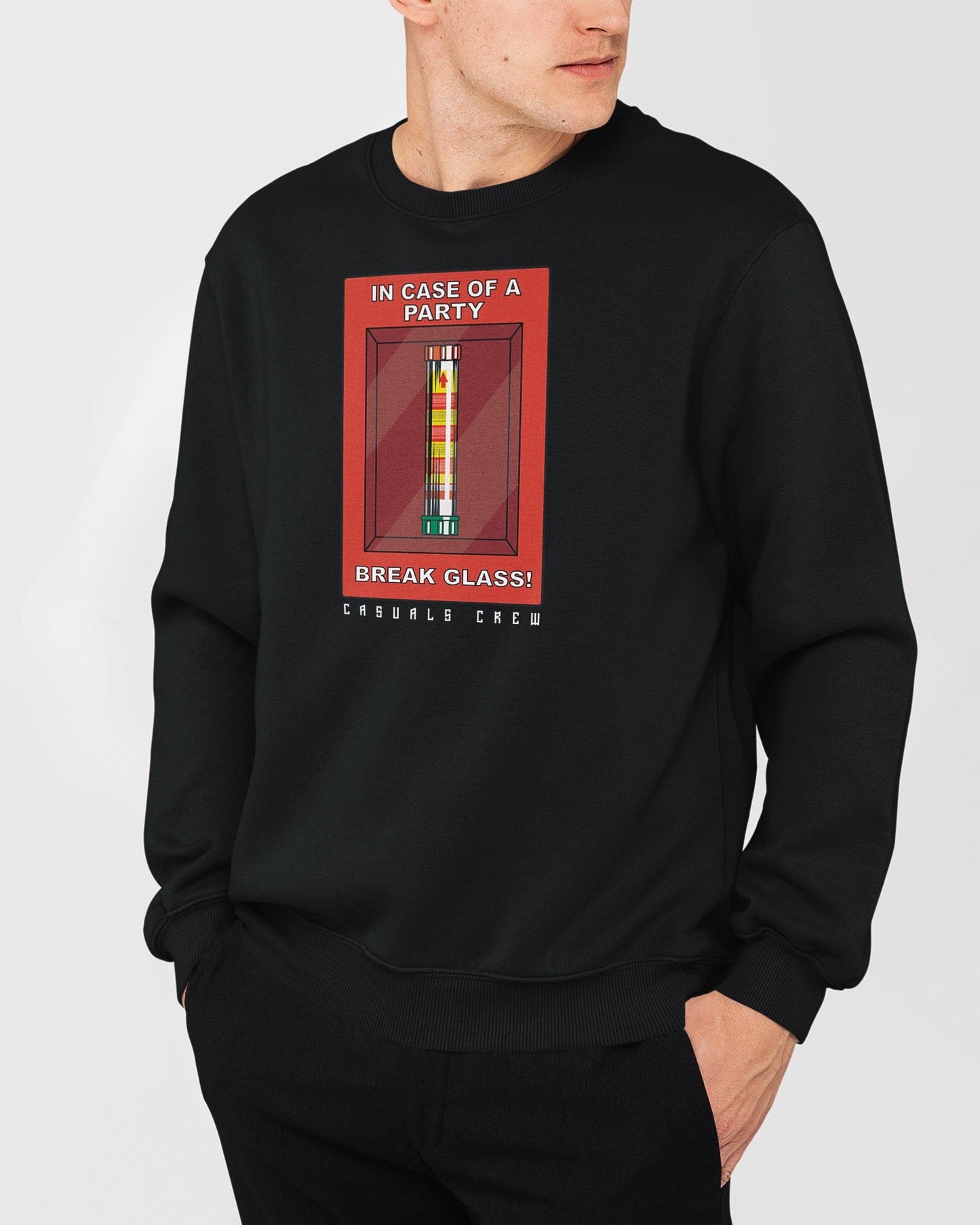 IN CASE OF A PARTY SWEATSHIRT BLACK