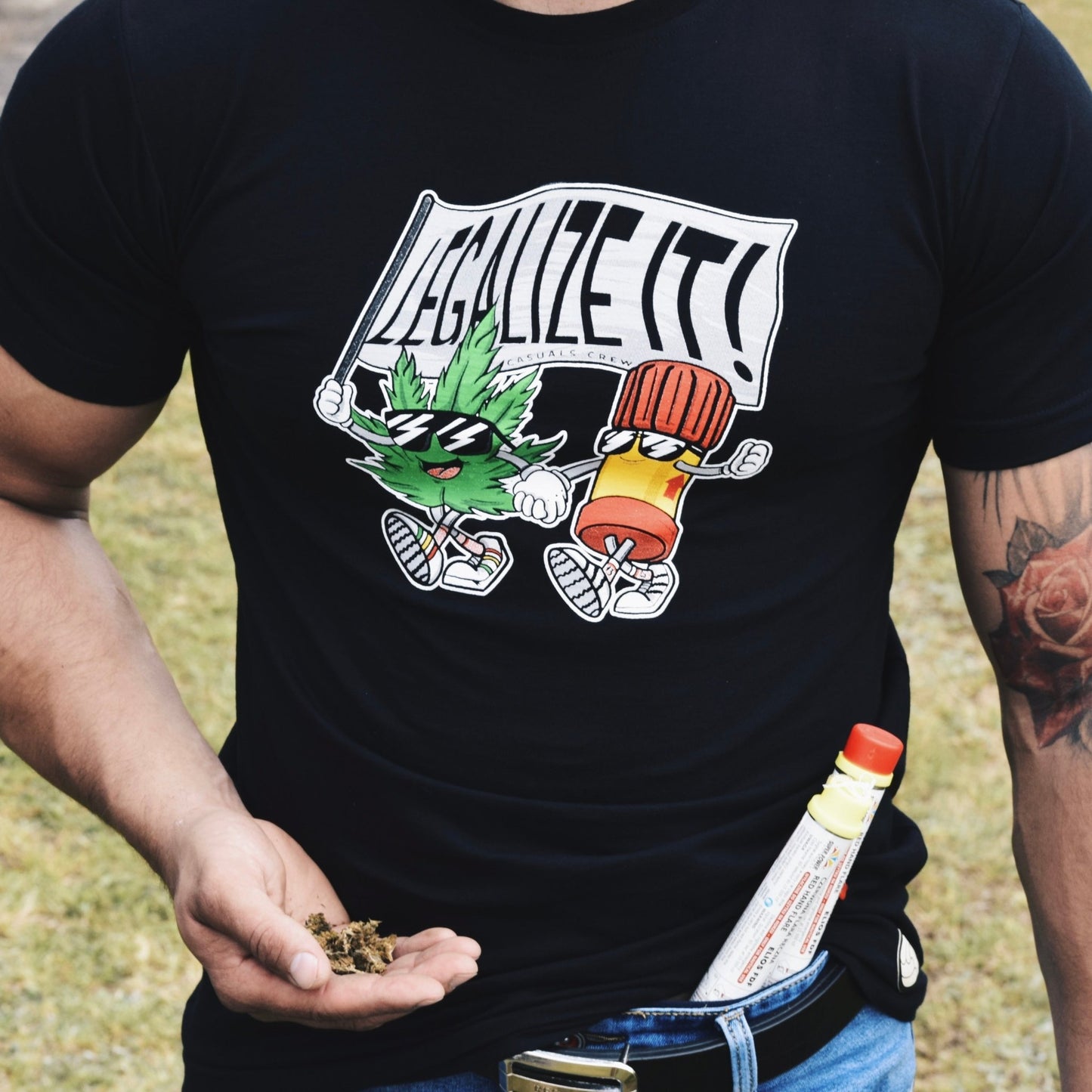 LEGALIZE IT T-SHIRT BLACK